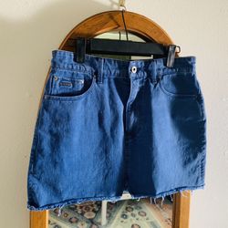 G Star Raw Blue Mini Skirt 