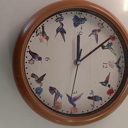 Cute Wall Clock 10" birds sound dont work only clock works