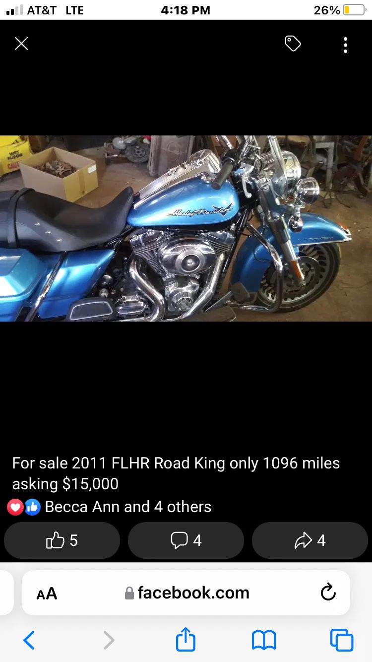 2011 Road King Stated on pict