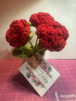 Mothers Day - Crocheted Roses