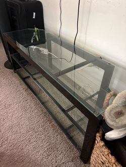 Glass TV stand/entertainment center