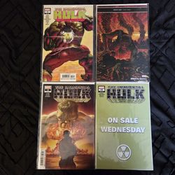 Immortal Hulk Comic Book lot of 4! Marvel Comics. Keys. Alex Ross. Mixed Lot.