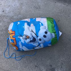 Child’s Olaf  Plush And Sleeping Bag
