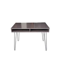 Modern Brown computer writing student desk. Good condition measurements: 21 x 40 × 30 1/2H.