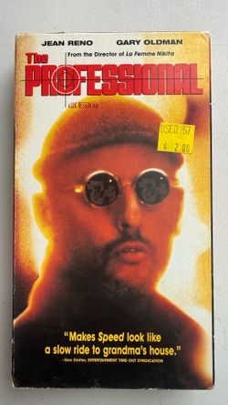 The Professional (Léon) VHS Tape Jean Reno Gary Oldman Luc Besson Movie Vintage