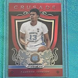 2019-20 Panini Prizm Draft Picks Cameron Johnson Rookie Crusade Red Insert #32