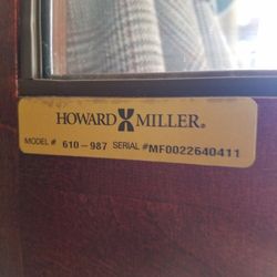 Grandfather clock Howard Miller 76 anniversary addition Model 610-987