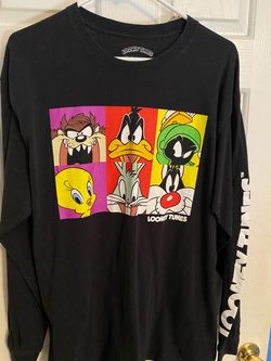 Looney Tunes Black Long Sleeve Graphic Shirt