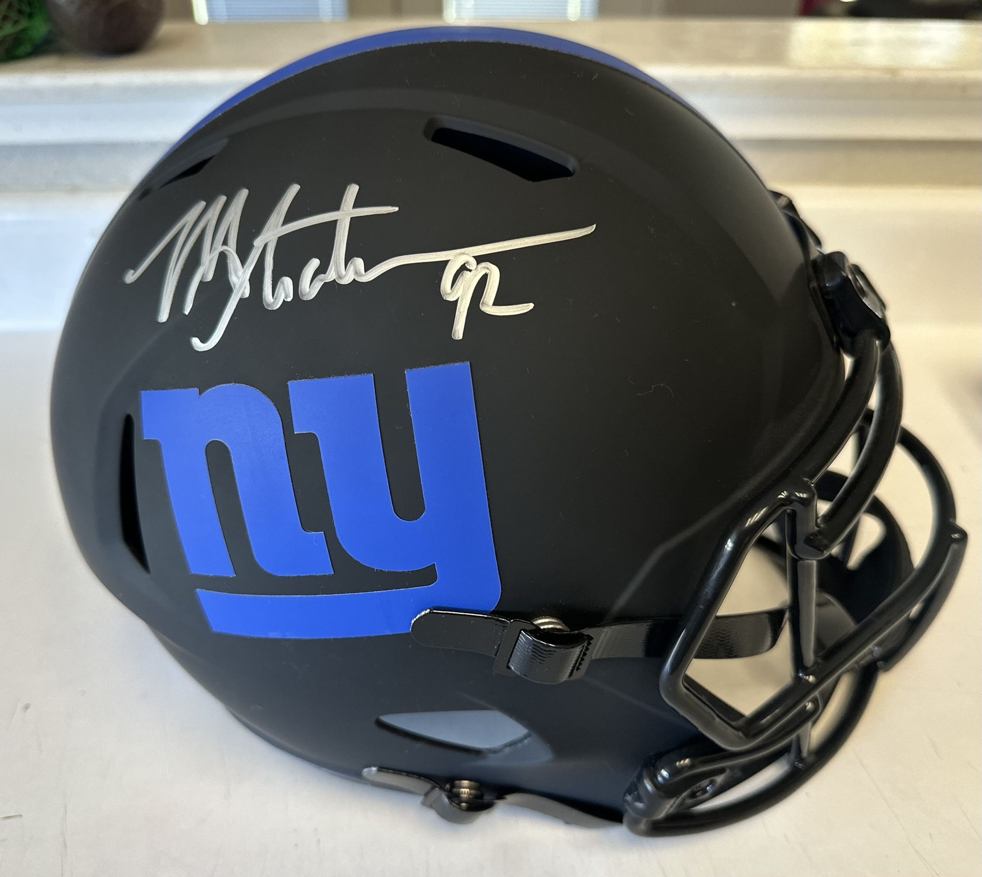 NY Giants Michael Strahan Helmet
