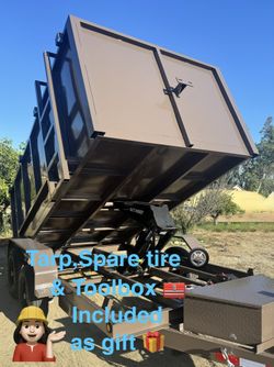 🔥New 8x4x12 Scissor Lift Hydraulic Dump Trailer Loaded With Accessories 🔥
