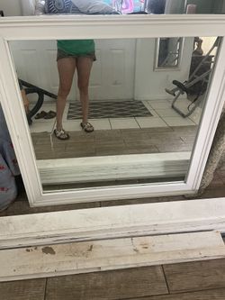 Bathroom Vanity Mirror (white)