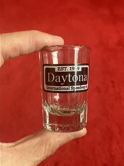 DAYTONA INTERNATIONAL SPEEDWAY Small SHOT GLASS ~ Retired ~ More VINTAGE items