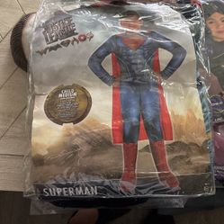 Super Man Boys Costume Medium