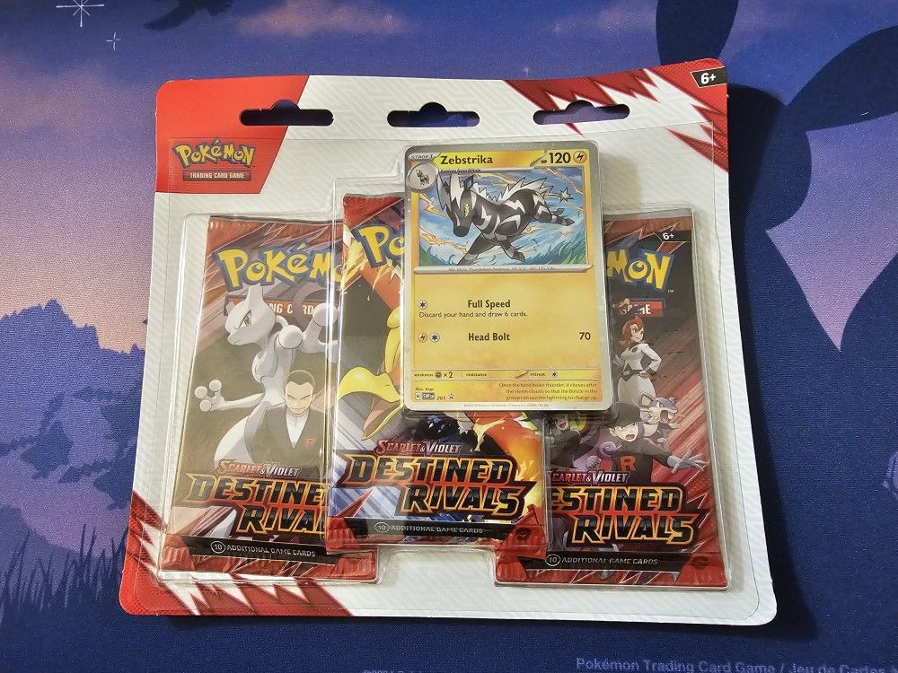 Pokemon Destined Rivals 3pk Blister