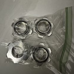 25mm Standard Barbell Spin-Lock Collars Screw Clamps Hex Nut Anti-Slip Collars Dumbell Weight Lifting, Pack of 4 (A)