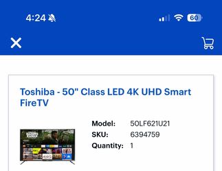 50” Toshiba Smart TV