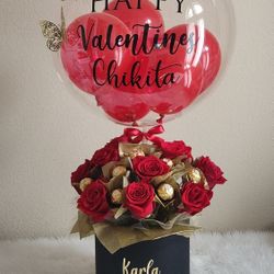 Last Minute Valentine's Day Arrangement - Arreglo De Último Monento De San Valentin Dia Del Amor