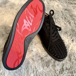BLACK CHRISTIAN LOUBOUTIN SHOES SIZE 10 MEN