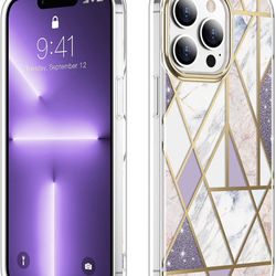 iPhone 13 Pro Case, Marble Design 