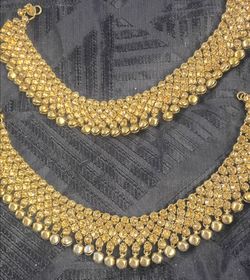 Gold-Plated Indian Ankle Bracelet