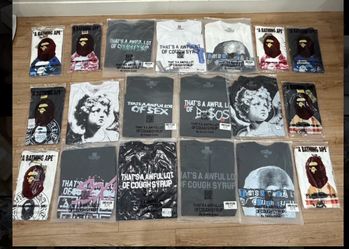 Brand New Bape / Awful lot of cough syrup shirts