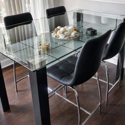 BLACK DINING ROOM SET for Sale 🖤 Juego De Comedor Negro