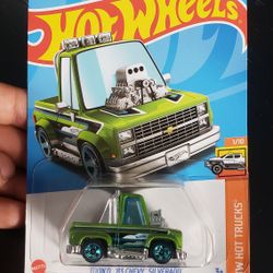 Hot Wheels Toon'd 83 Chevy Silverado (Green)