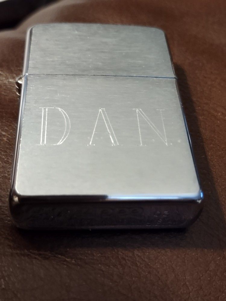 New Zippo Lighter With Dan Engraved 