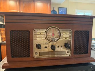 Victrola 6-in-1 Nostalgic Record Player – Mahogany (VTA-200B)