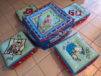 Inflatable monopoly game