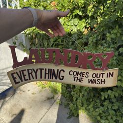 Laundry sign