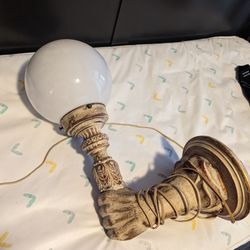 Vintage Plaster Arm Hand Wall Sconce