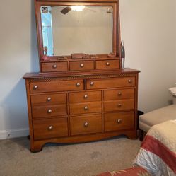 NASCAR dresser with mirror with Nightstand 
