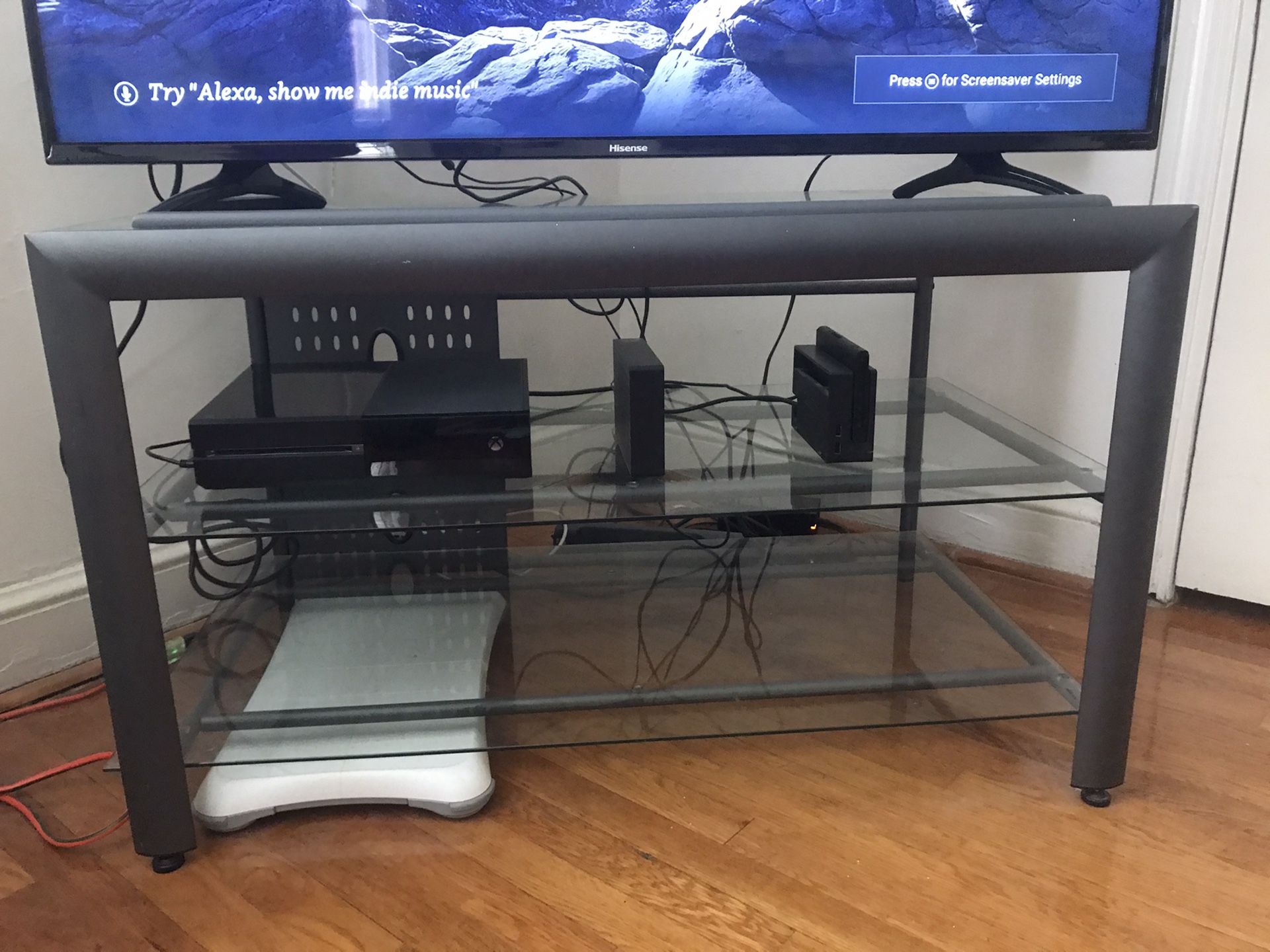 Matching TV stand and shelving unit