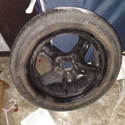 4 Black Rims With Tires