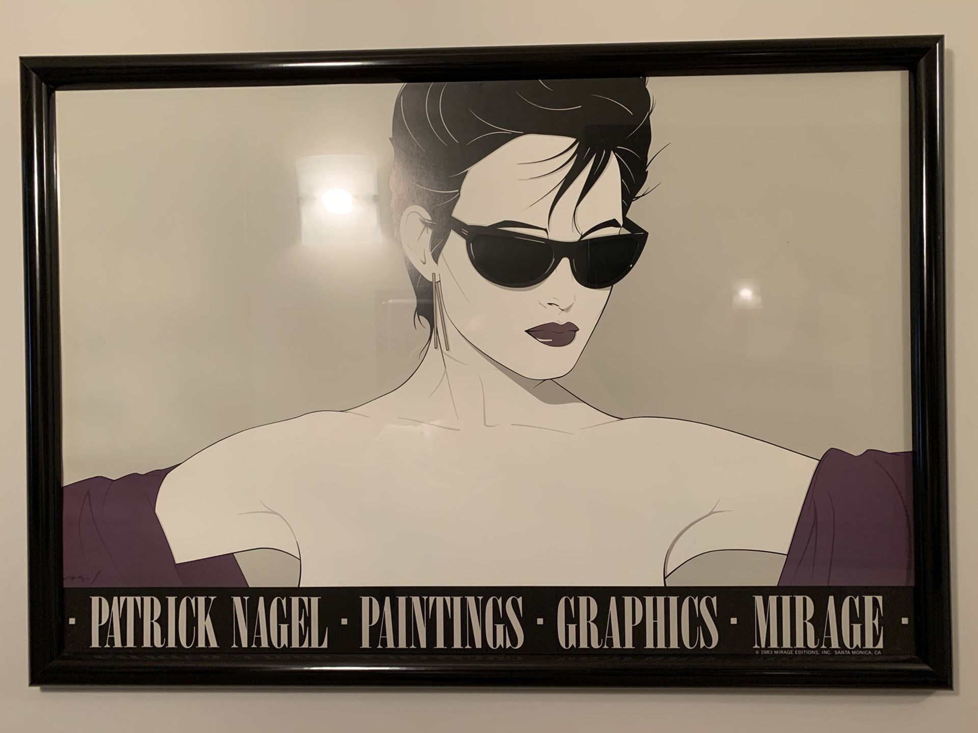 Framed Patrick Nagel Print