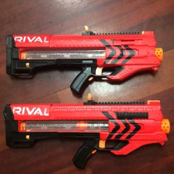 Set Of Rival Nerf Toys 