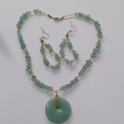 Hand made necklace & earrings