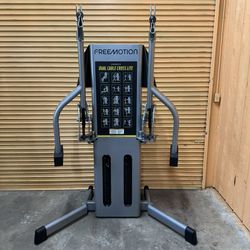 Near New FreeMotion Genesis Dual Cable Crossover- Dual 70 lb Stacks - Commercial Gym Equipment 