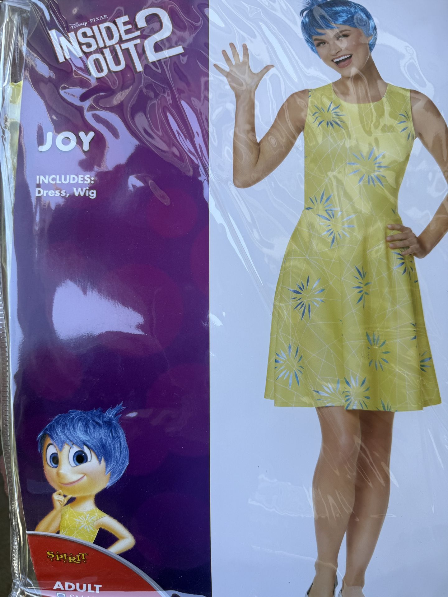 Inside Out 2 Joy Costume (Adult Size Small 4-6) – Brand New, Never Used