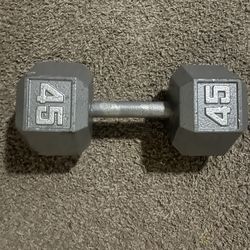 45 lb dumbbell