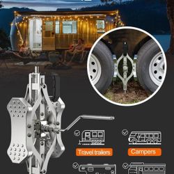 New Sulythw X-Chock Wheel Stabilizer,RV Tire Stabilizers Locking for Campers V-Chock