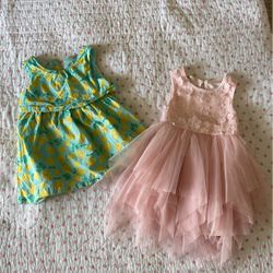 3 Toddler Dresses 