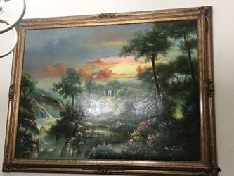 Oil paint with very expensive frame