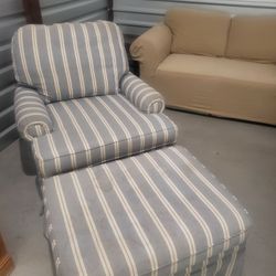Sofa Chair And Ottoman 