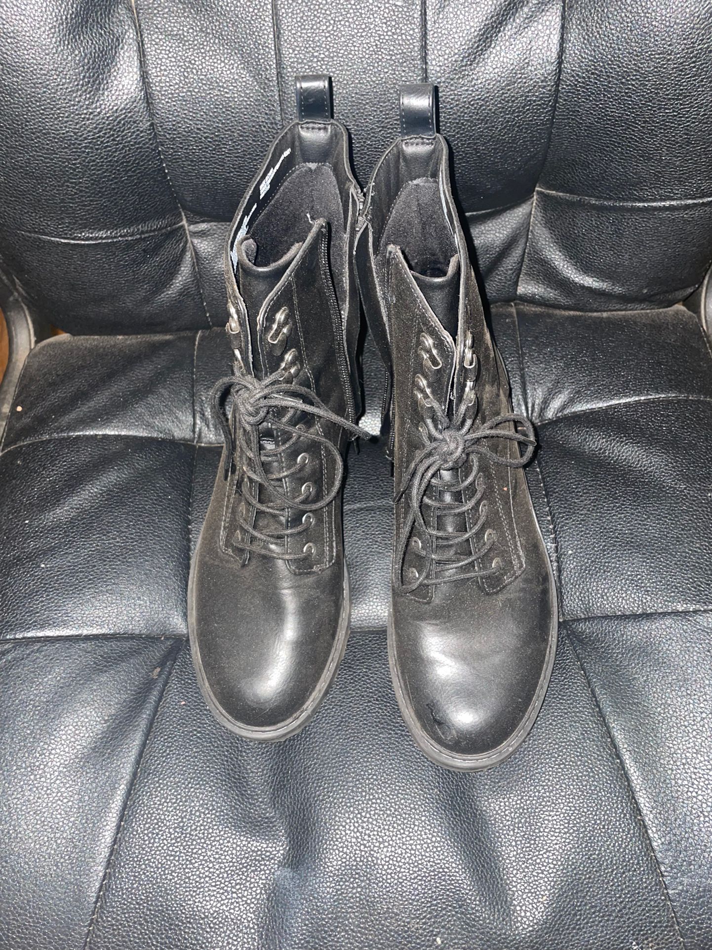 Black Combat Boots 
