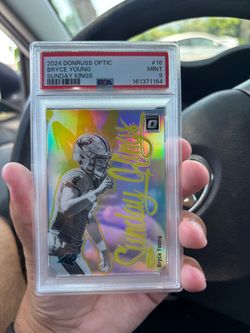 Bryce Young 2024 Donruss Optic Sunday Kings PSA 9