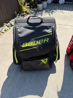 Bauer Elite Hockey Bag (Black/Lime) - No handle