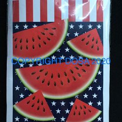 WinCraft American Stars and Stripes with Watermelons Garden Flag, P/N#0(contact info removed)