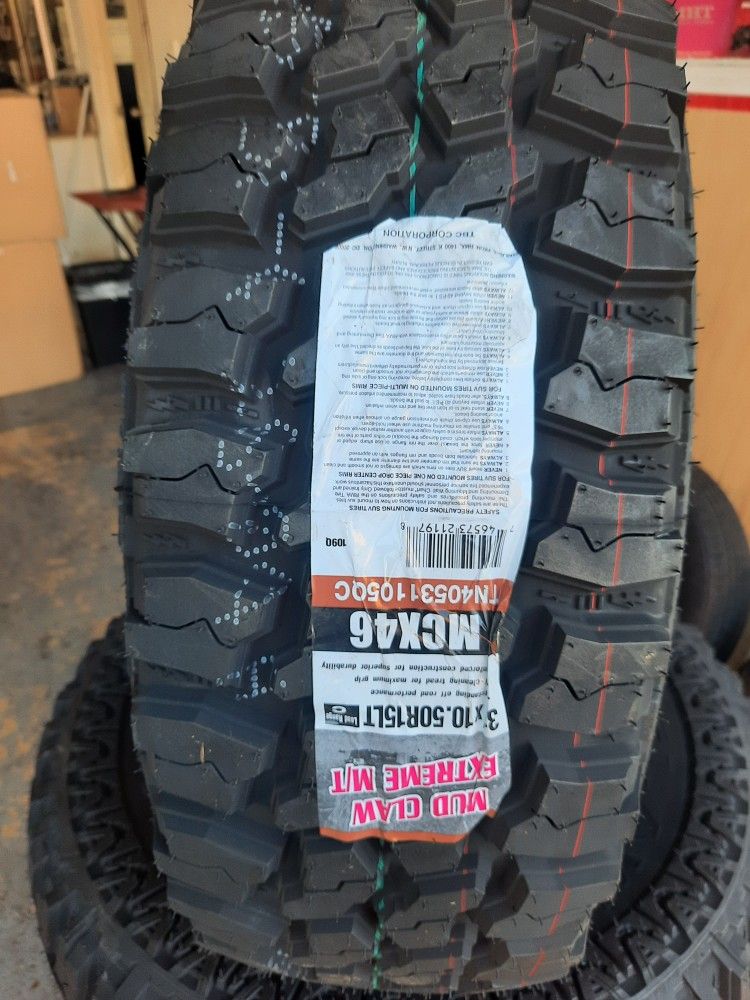 31x10.50x15 EXTREME M/T Brand New Set Of 4 Tires On Sale
